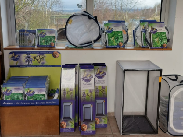 Papiliorama-Shop: Verkauf von Aerarien